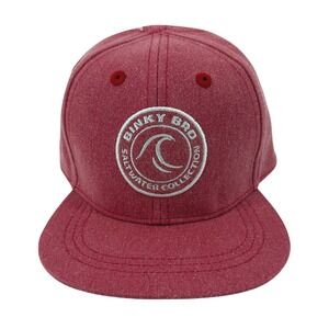 NEW Binky Bro Infant Red Salt Water Collection Wave Patch Snapback Hat Cap
